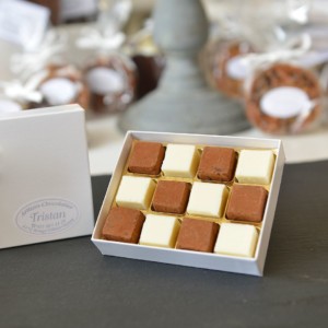 Boite Pavés damier 12 pièces Tristan Chocolatier Suisse