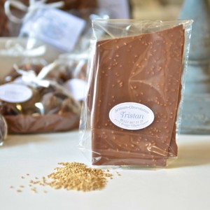 Feuillantine Chocolat lait Sésame Tristan Chocolatier Suisse
