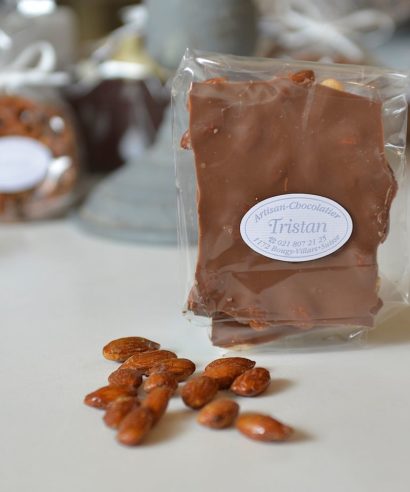 Plaque Lait Amande Tristan Chocolatier Suisse