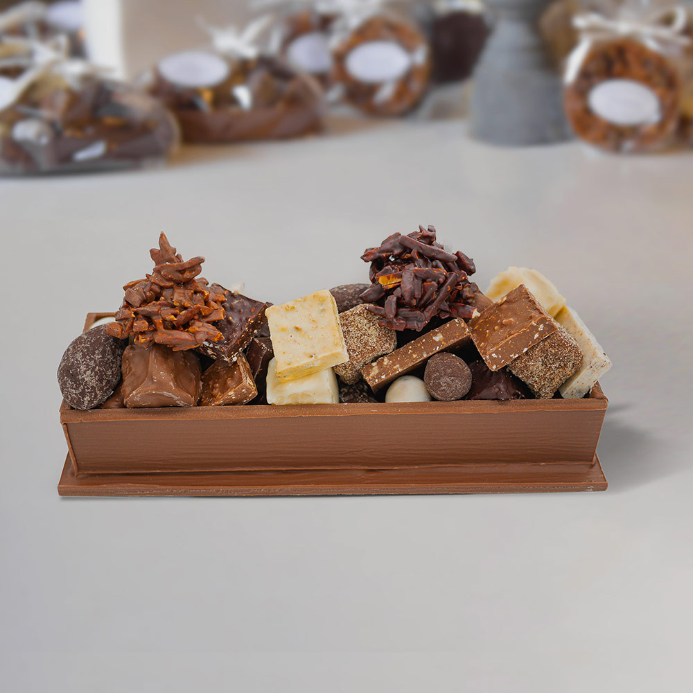 Chemin de table lait Tristan Chocolatier Suisse