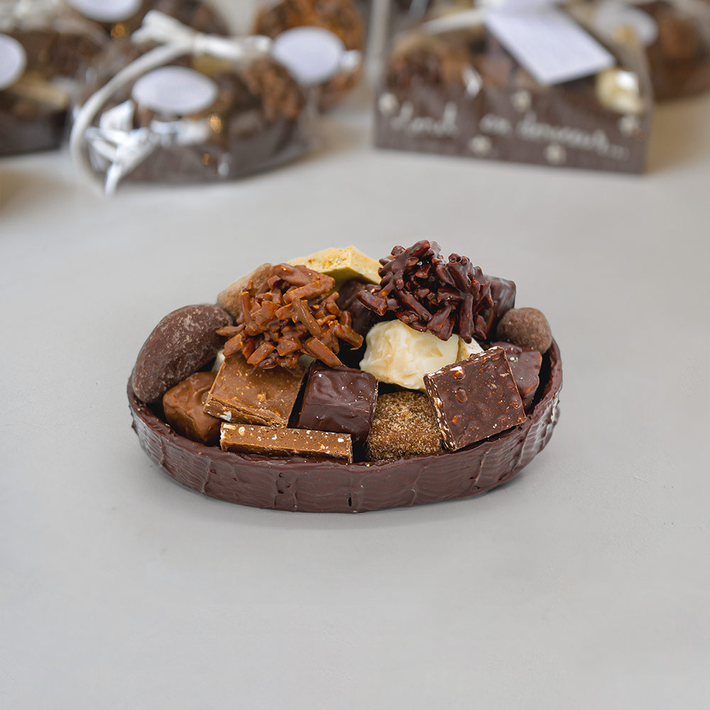 Ovale noir Tristan Chocolatier Suisse